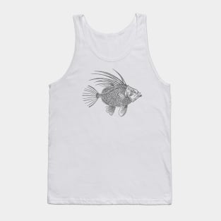 Grey John Dory Linocut Fish Tank Top